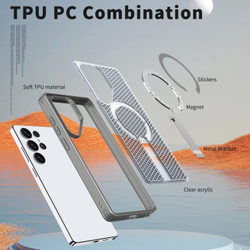 Прозрачный чехол Mesh Pro Magnetic Case для Samsung Galaxy S25 Ultra