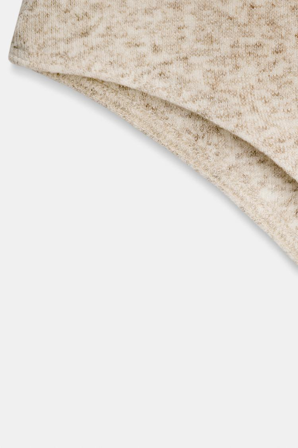 ZARA МЯГКОЕ БОДИ С ВОРОТНИКОМ-СТОЙКОЙ, БЕЖЕВЫЙ МЕЛАНЖ