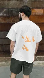 Футболка Miracle Apparel Heavy Soft White Flame Белая