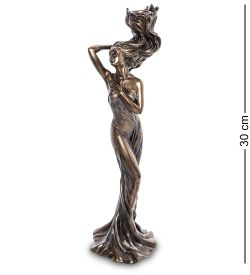 Veronese WS-967 Статуэтка-подсвечник «Девушка с огненными волосами»
