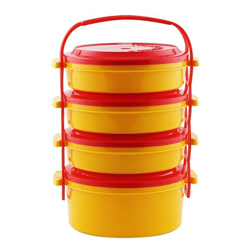 Комплект контейнеров "Трапезница" из 4х шт D=150см 0,6л+0,6л+0,6л+1л цвет в ассортименте