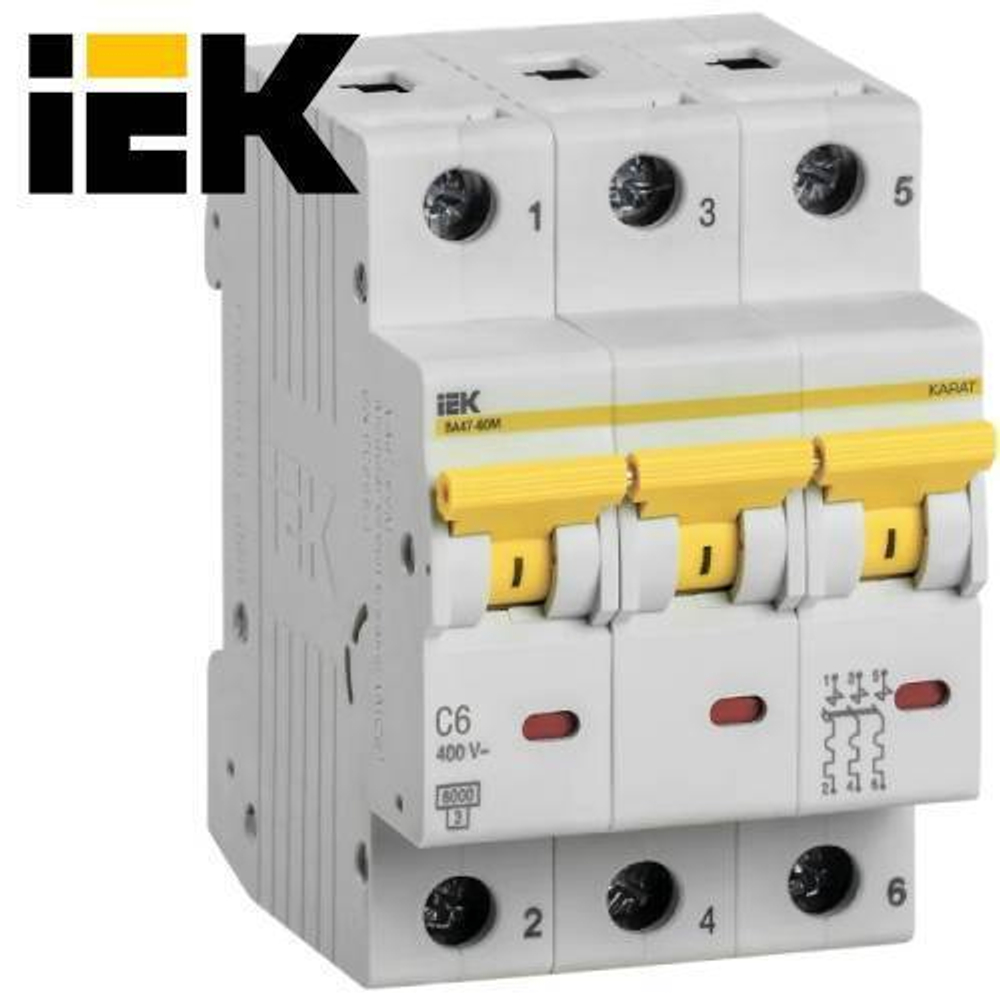 Автоматический выключатель IEK 3-Р 6А
