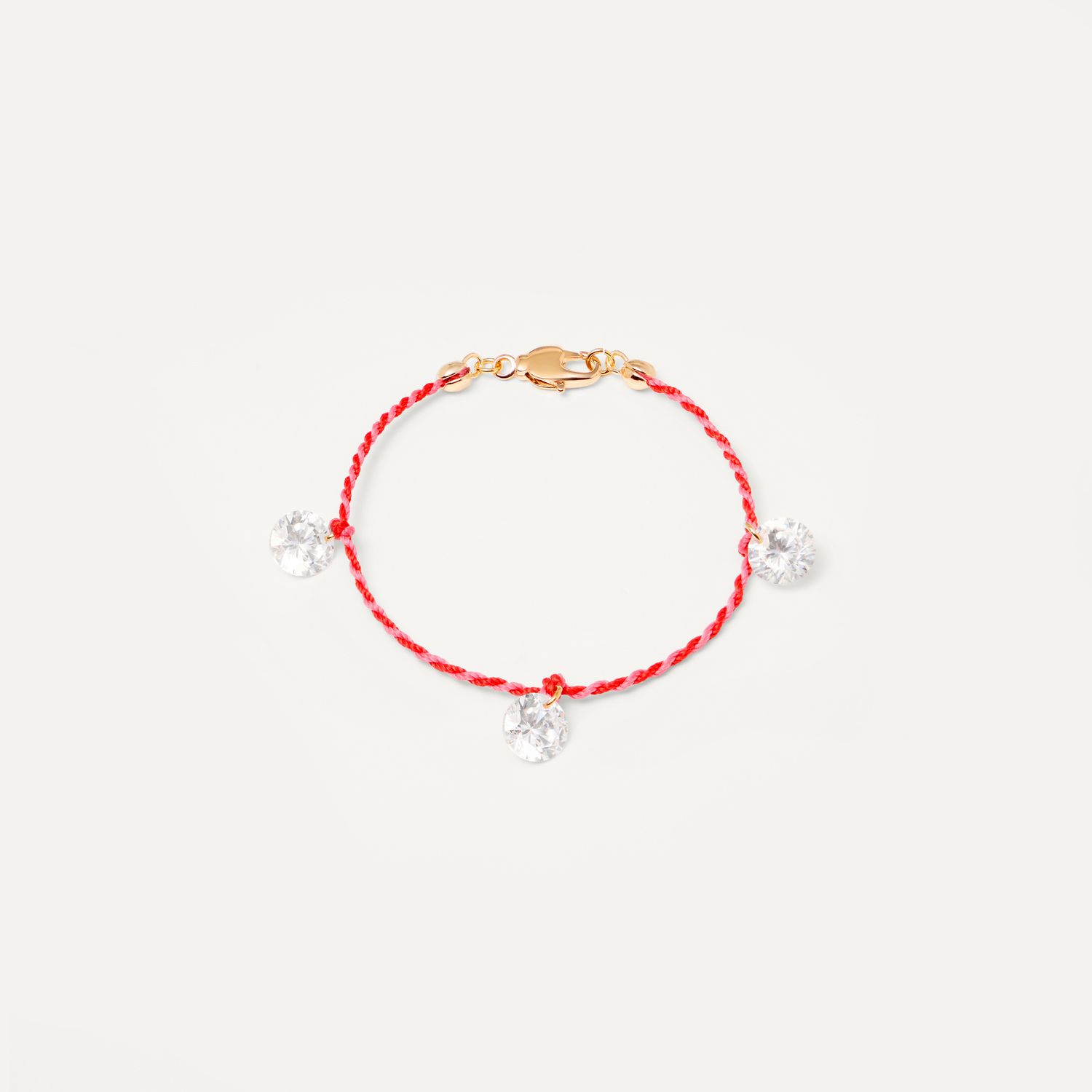 Браслет Your Color Knitted Bracelet - Big Crystal