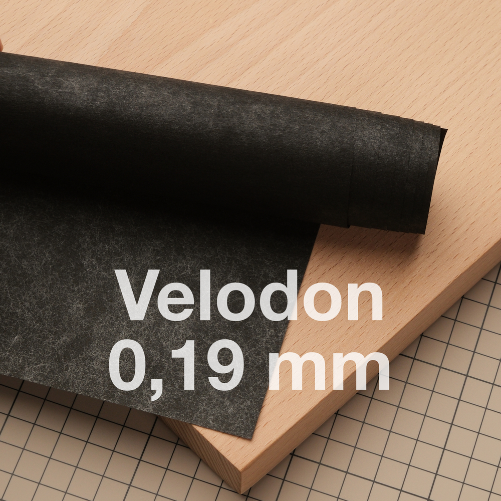 Велодон 0,19 мм черный, лист 100*50 см