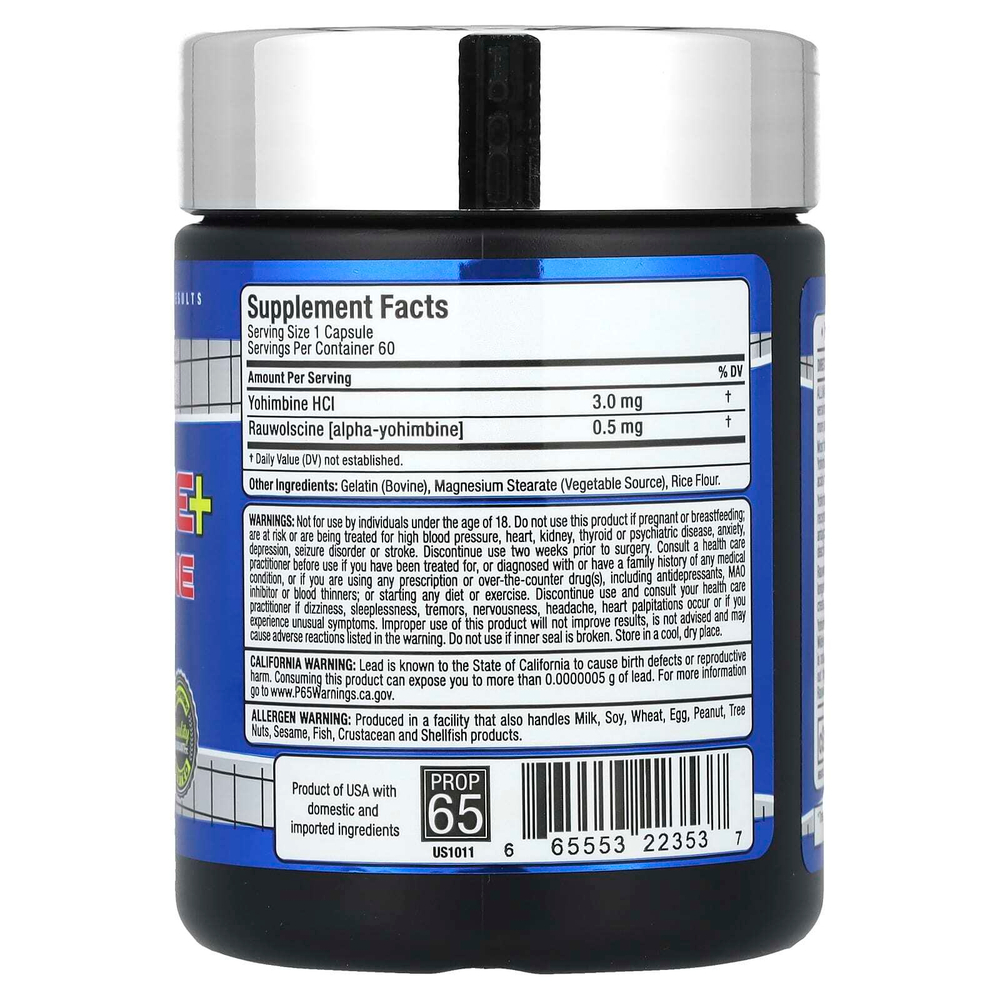 ALLMAX, Йохимбин + раувольсцин, 60 капсул