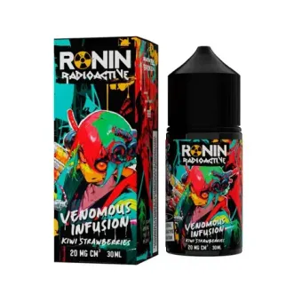 Жидкость RONIN Radioactive 2% Salt 30 ml - Venomous Infusion (Кислая клубника киви/Kiwi Strawberries