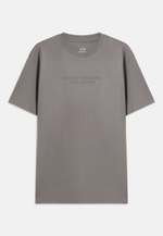 Armani Exchange T-SHIRT REGULAR FIT - Футболка с принтом - Серый