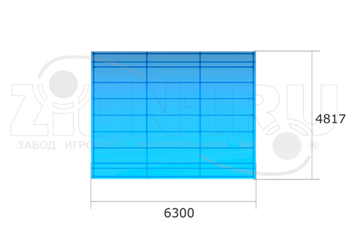 Навес для тренажеров 4800х6300х3100