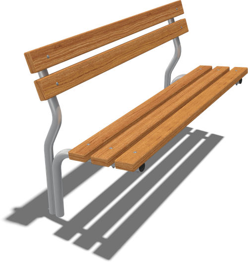 Диван парковый Хельсинки, длина 1,4 м, цвет орех