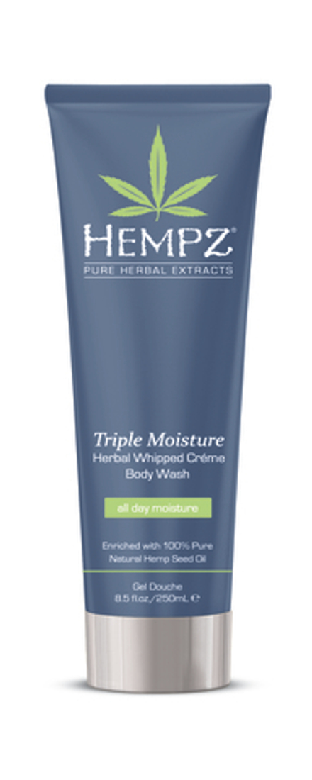 HEMPZ Гель для душа Тройное Увлажнение 250ml/ Triple Moisture Herbal Whipped Crème Body Wash