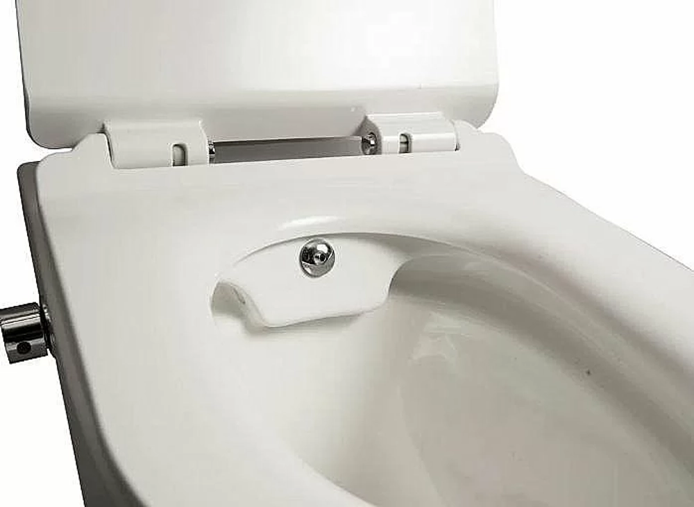 Унитаз подвесной SantiLine SL-5002SM-BD безободковый, с крышкой микролифт