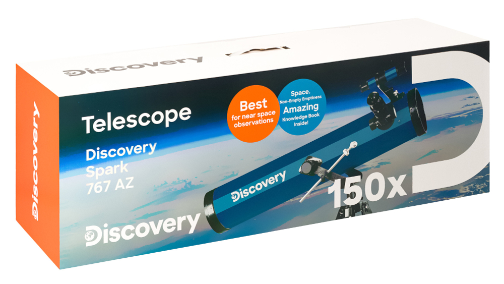 Телескоп Levenhuk Discovery Spark 767 AZ с книгой