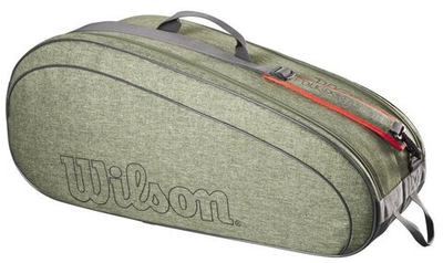 Сумка теннисная Wilson Team 6 PK Racket Bag - heather green