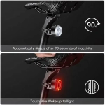 Фонарь велосипедный, задний West Biking YP0701437 (аккум. 400 mAh)