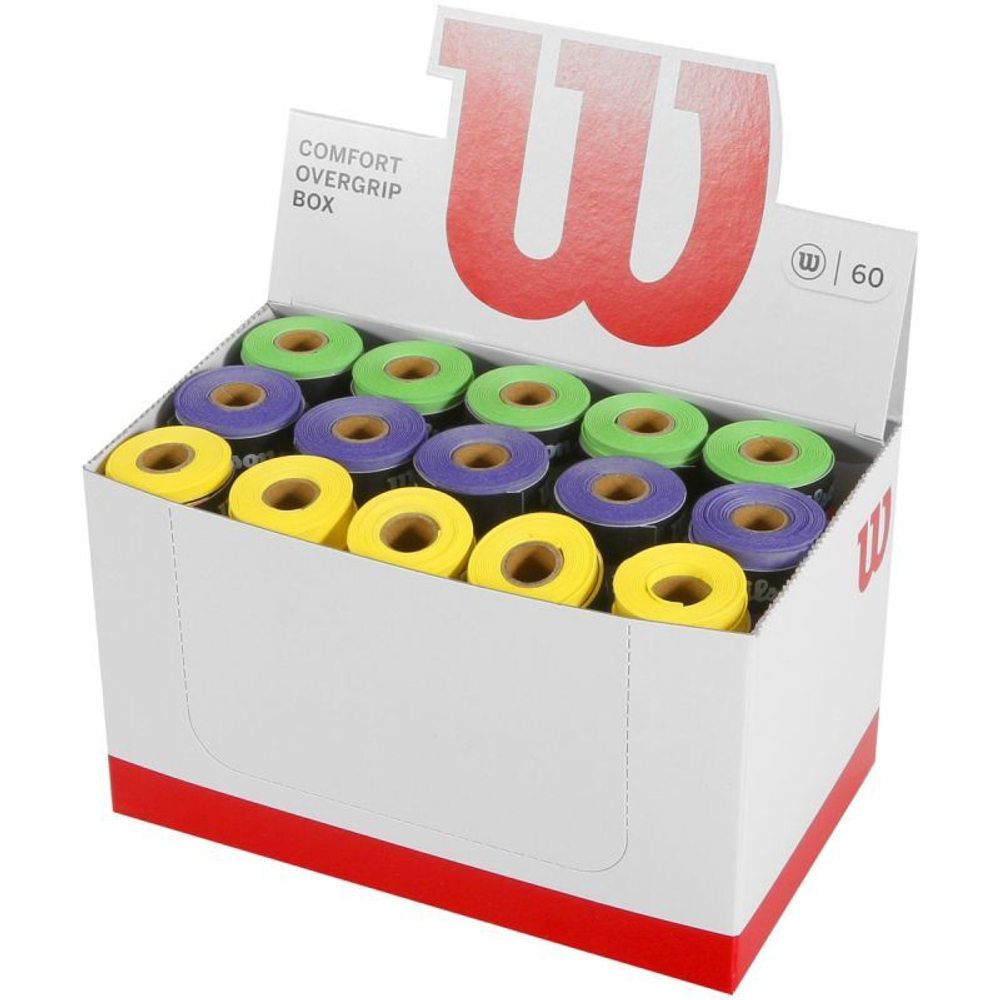 Намотки теннисные Wilson Ultra Overgrip Box 60P - разноцветный