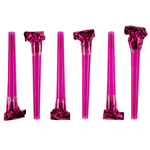 Карнавальные язычки гудки, Шумчики, Розовый, 11 см, 6 шт.