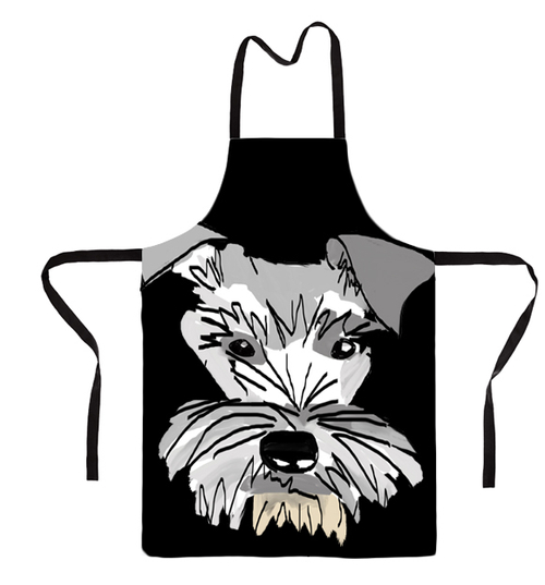 Фартук "Шнауцер - рисунок"