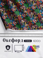 Оксфорд с принтом 3 метра №3 600 D
