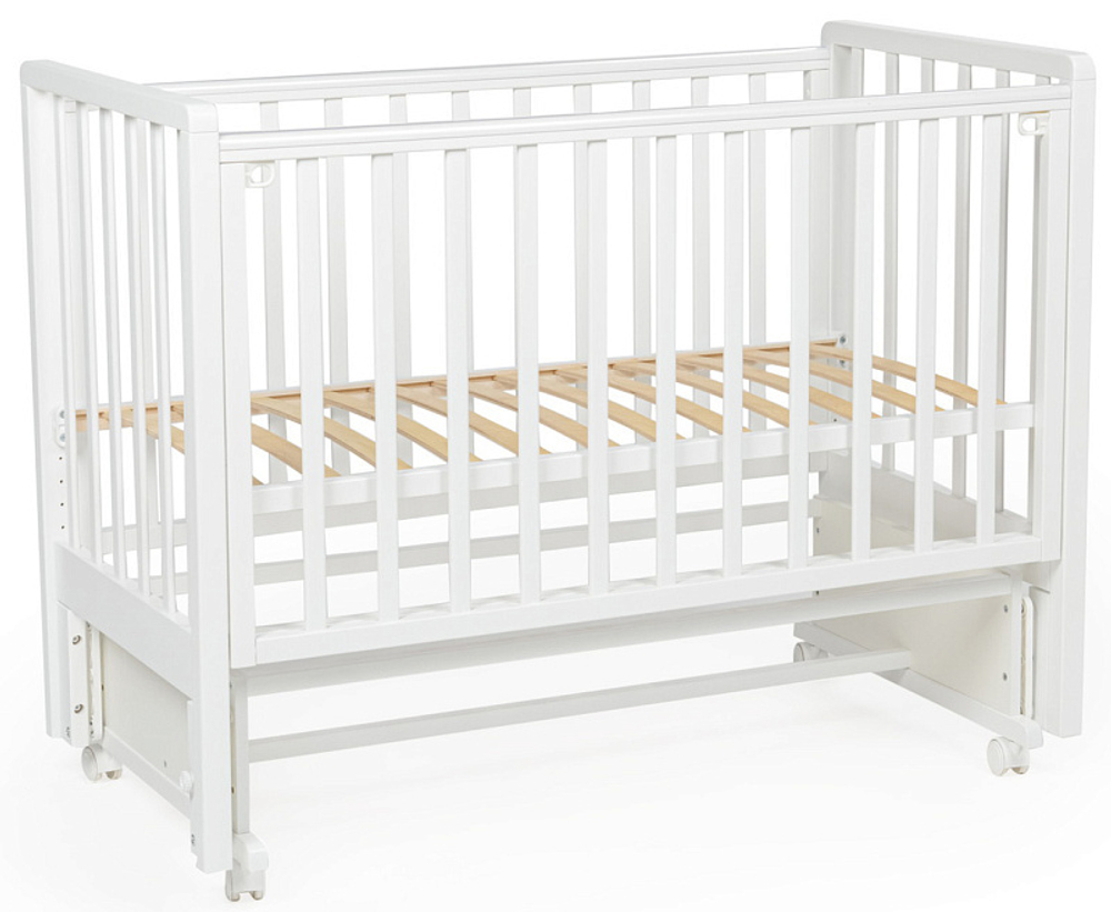 Детская кроватка Bebizaro Regency New маятник универсальный без ящика белый