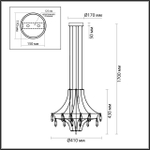 Люстра подвесная Odeon Light 7000/35L FLAMENCO
