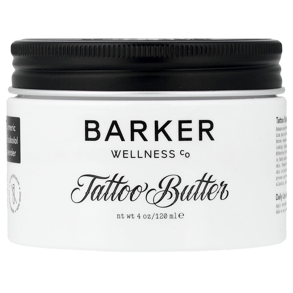 Barker Wellness Co, масло для тату, 120 мл (4 унции)