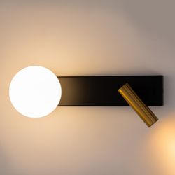 Citilux Декарт CL704451 LED Светильник с выключателем Чёрный+Бронза