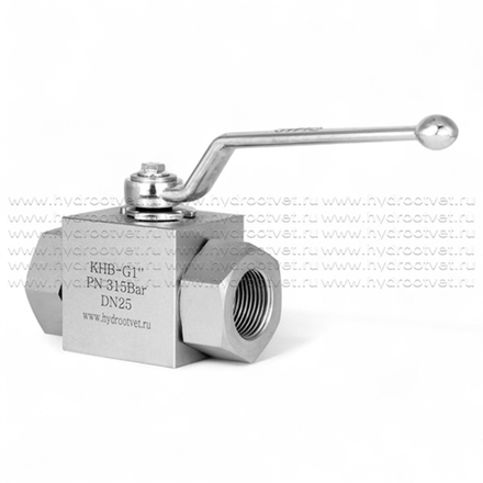KHB-G1-1111-01-1 - Шаровой кран 2/2 на высокое давление, резьба G1"