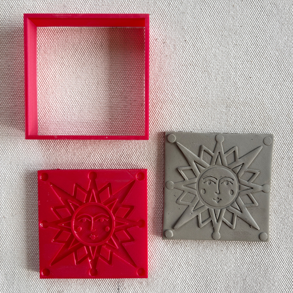 Штамп-изразец "Солнце"