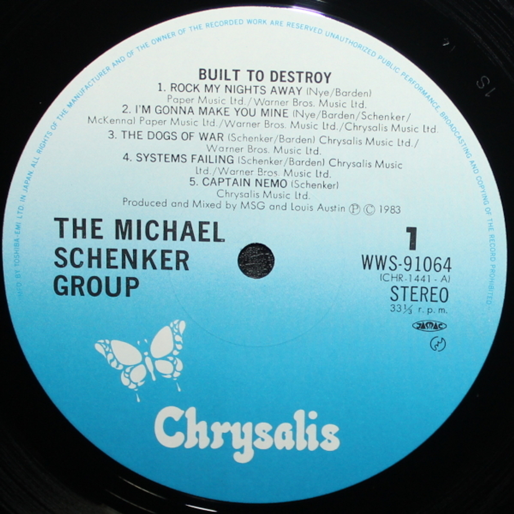 The Michael Schenker Group / Built To Destroy (LP)
