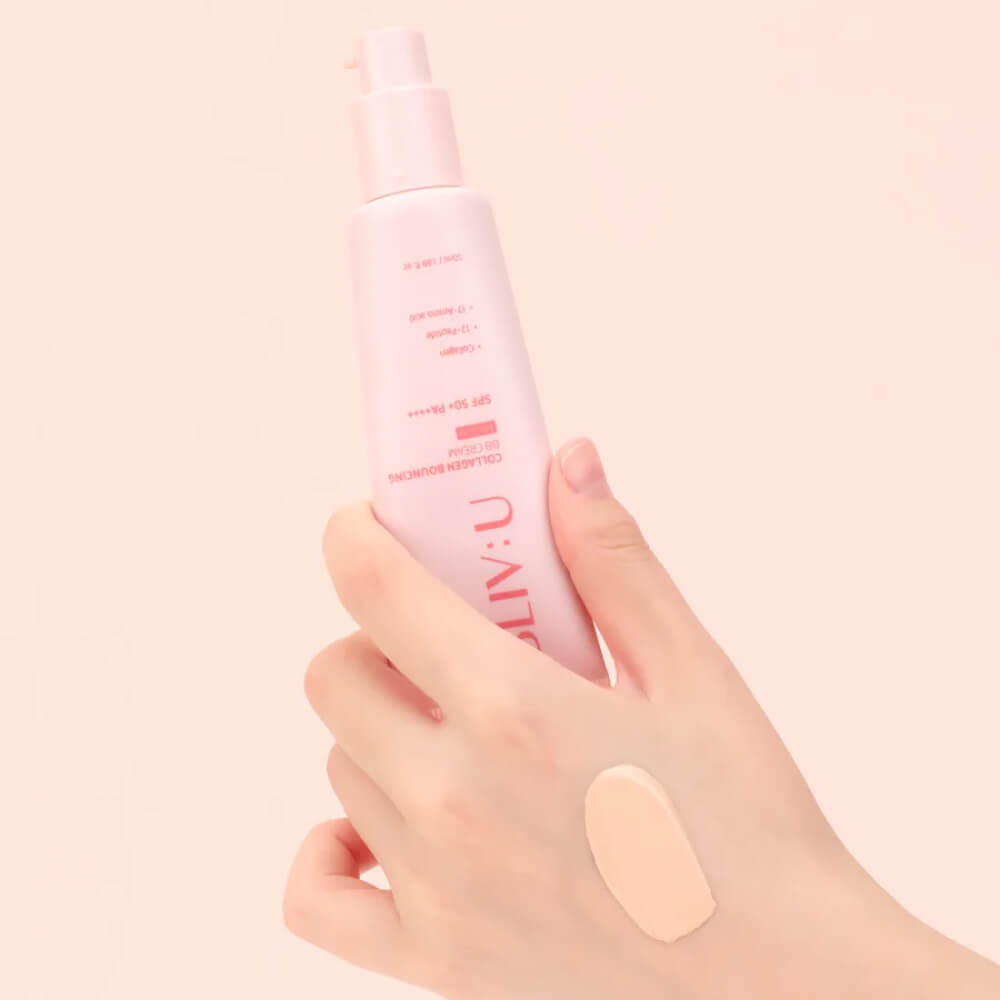 Коллагеновый BB-крем с пептидами BLIV:U Collagen Bouncing BB Cream SPF50+ PA++++