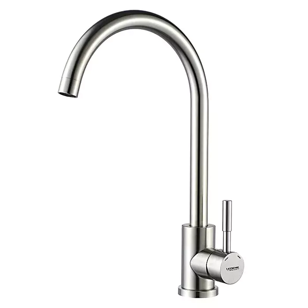 Смеситель для кухни Ledeme L4998-3 нержавеющая сталь