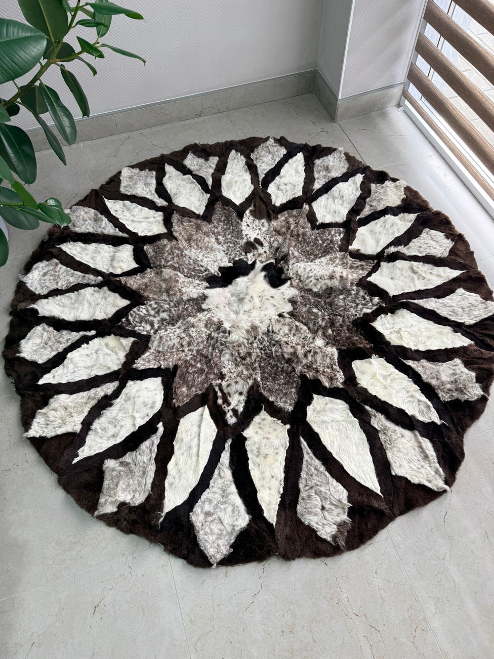 Ковер шкура натуральная овчина меховой