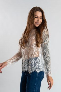 Кружевной лонгслив
