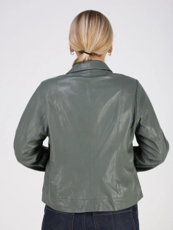 Кожаная куртка демисезонная косуха оверсайз