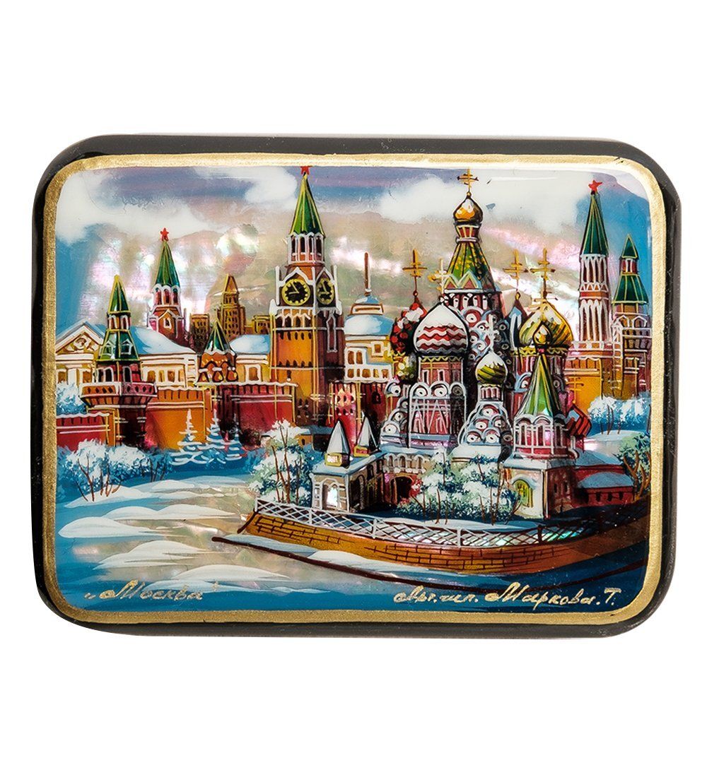 Народные промыслы ШК-55/138 Шкатулка «Москва» исп. Маркова