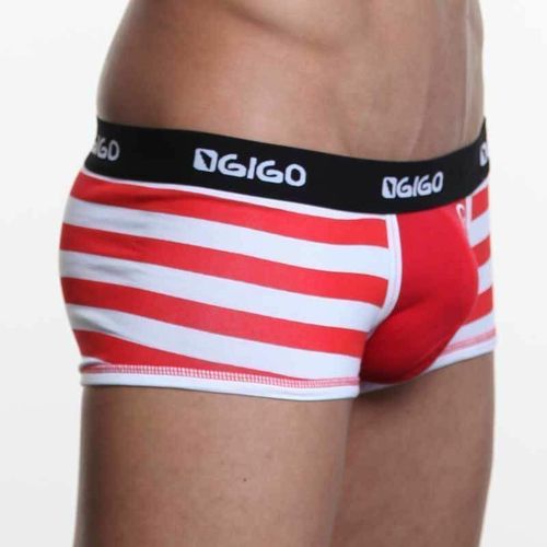 Мужские трусы хипсы GIGO Red and White Boxer