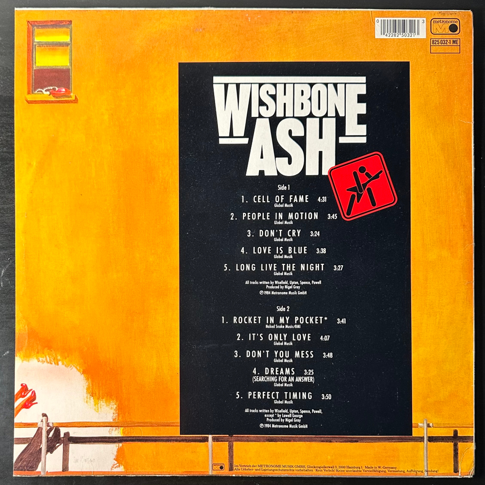Wishbone Ash ‎– Raw To The Bone (Германия 1984г.)