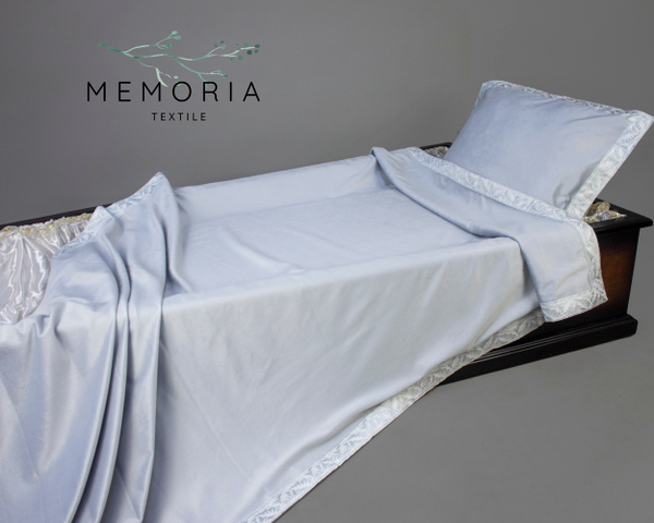 Комплект ритуальный "Атлант" бархат серый