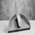 Щетка-сметка "Etna" с совком с кромкой (серый)