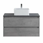 Тумба с раковиной и столешницей BelBagno KRAFT 90 Cemento Grigio