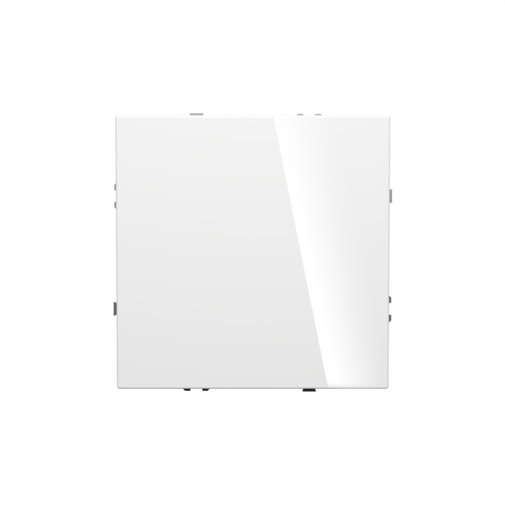 Выключатель встраиваемый VOLTUM S70 одноклавишный с подсветкой 10А, (белый глянцевый)