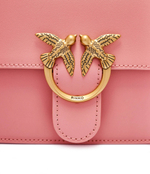 Кожаная сумка-трапеция LOVE ONE MINI Pinko - розовый(100071 A0F1)