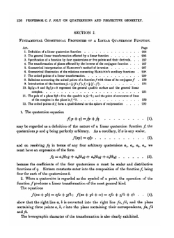 Quaternions and Projective Geometry | Charles Jasper Joly