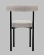 Стул обеденный Флорео букле светло-серый