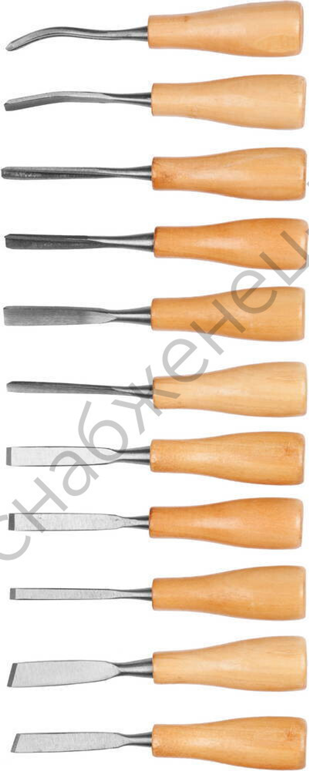 DEXX Мини, 11 предм., Набор фигурных стамесок (1834-H11)