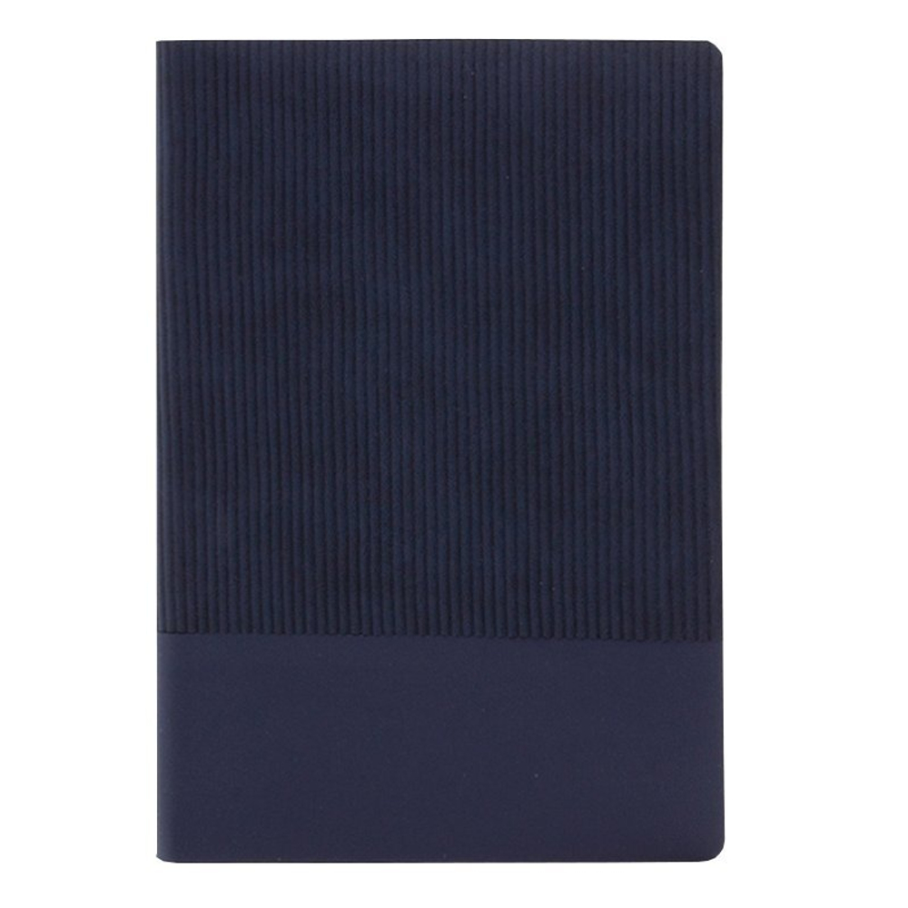 Ежедневник Qredo Soft Velvet А6+, недатированный, 128 листов, кожзам, темно-синий