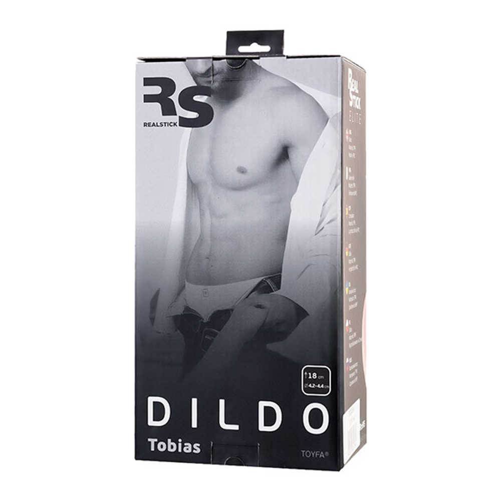 Телесный реалистичный фаллоимитатор 18см ToyFa RealStick Elite Dildo Tobias 982039-1