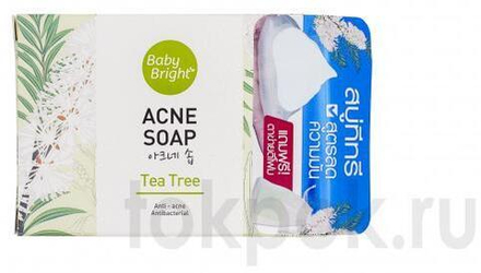 Мыло антибактериальное для лечения акне с маслом чайного дерева Baby Bright Tea Tree, 55 гр