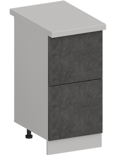 Кухня Модуль ШН2Я 400 Графит / Бетон