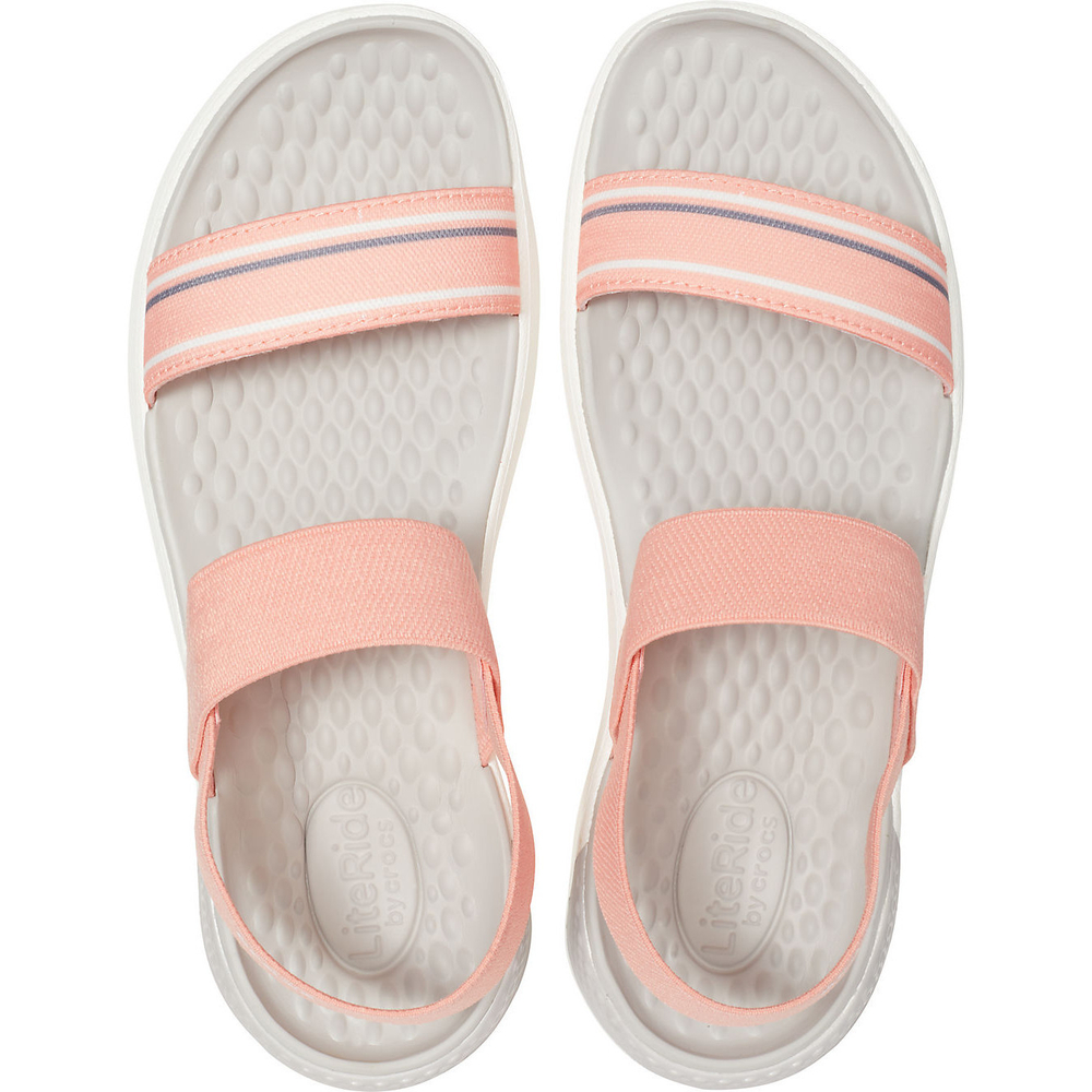 Сандалии женские Crocs LiteRide Melon/White